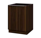 SIS - 6D spodní skříňka, 1-dveřová, levá, 870x600x600, ořech královský